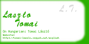 laszlo tomai business card